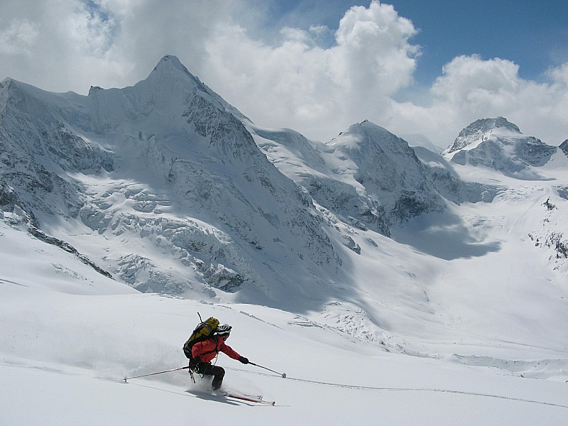 Ober Gabelhorn, Glacier Durand : Enfin une bonne descente!