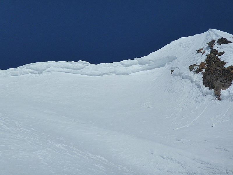 Mont Fourchon : Coulée partie dans le versant S de la Combe E (Pt. 2855)
