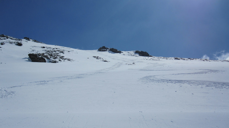 pointe du grand vallon : de belles pentes bien skiantes