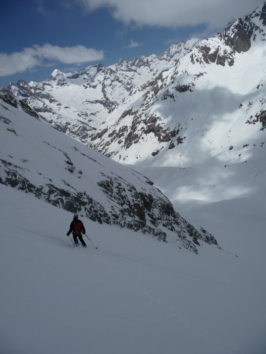 ski tranquille : apres les 10 premiers metres le ski redevient plus fluide