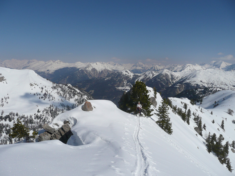 Petiti Peygu: arête presque fi : L'arête avant la dernière pente