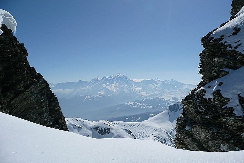 Ambrevetta : Vue sur le Mont Blanc