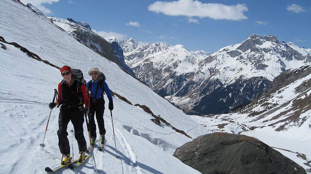 ça monte, ça monte : Devant le Petit Mont Blanc