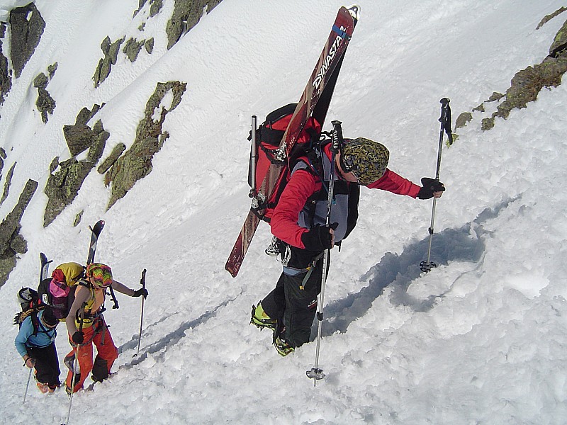 Pointe Alphonse Favre : Haut du couloir...