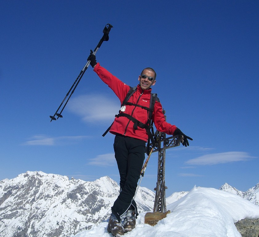 Heureux : Premier sommet alpin à skis pour Laurent