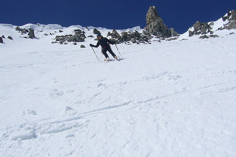Col des Cristaux : Et moi, ils m'ont forcée à faire un virage pour la photo !
