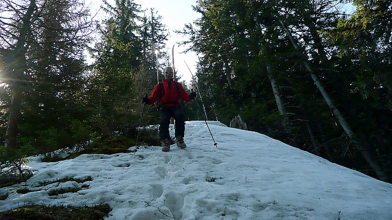 Philippe à la descente : pas trop fatigué