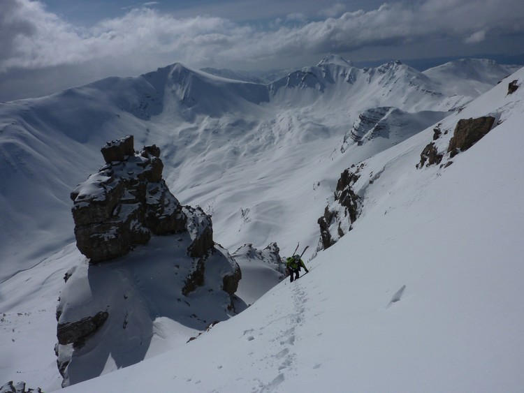 Fort Carra : Arrivée à la brêche  : grandiose !
