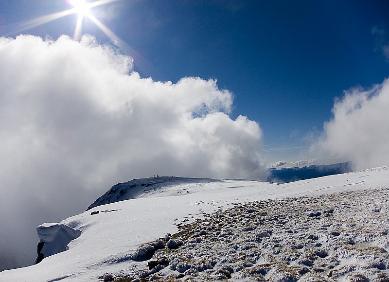 Sommet de Font Freda : et les nuages qui nous ont tourné autour toute la journée