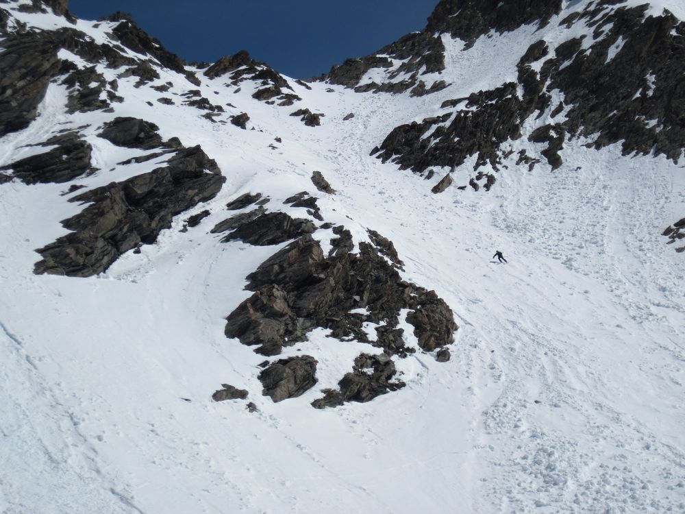 Couloir sous point 2993 : encore bien skiable