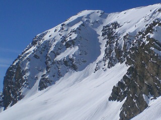 Turge : Vue sur le couloir Nord de l'Escalinade.