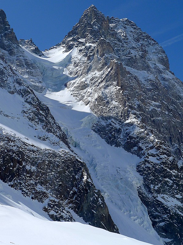 Pic Sans Nom : Couloir du Col du Pelvoux