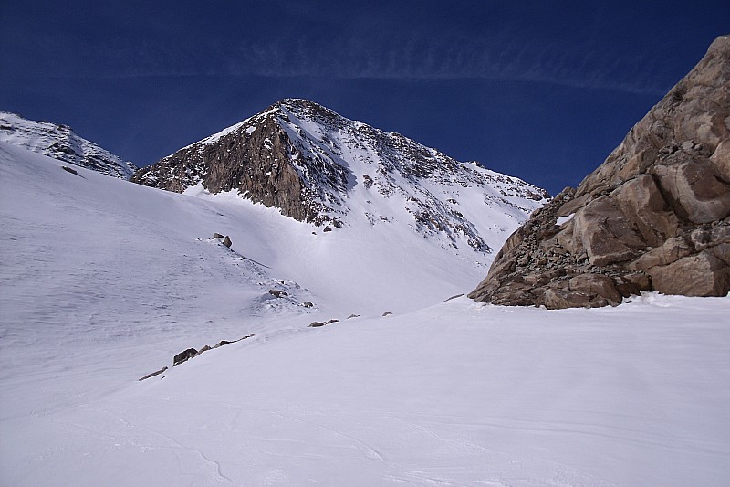 Glacier Tonini et pointe : vue sur le parcours