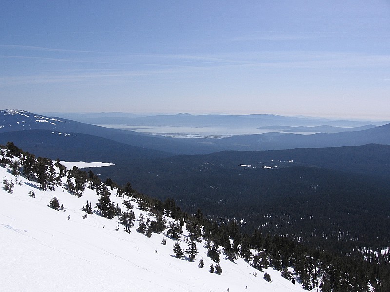 Lake Klamath : Vue sur le Lake Klamath depuis la montée