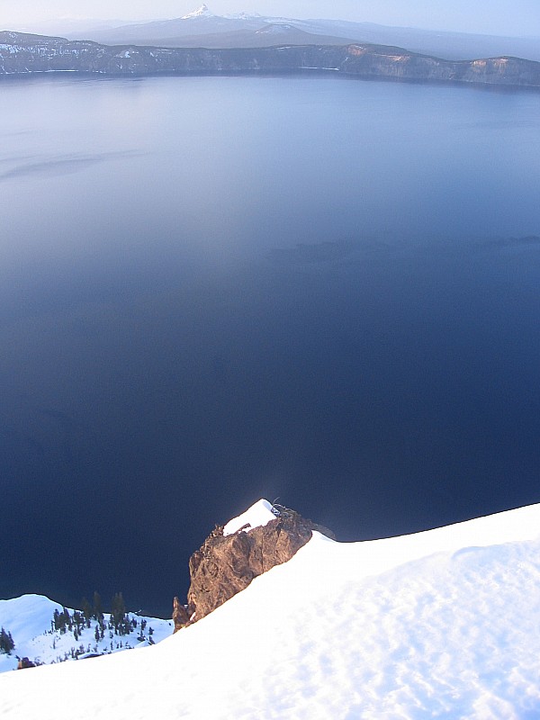 Applegate Peak : Du sommet, le lac et le Mont Thielsen au fond