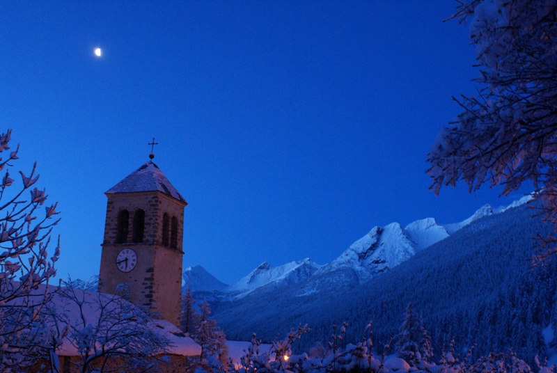 Le Lauzet : sous la neige