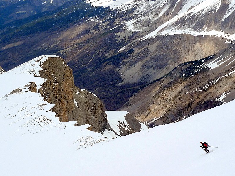 Dernière descente : dans la face NW de la Tête de Girardin