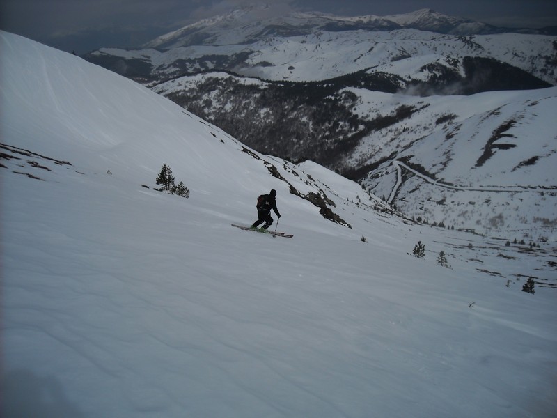 Descente : Denis à l'attaque de la piste rouge ...