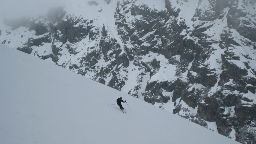 lumiere parfaite : et pourtant, bonne neige sur le haut mais pas longtemps