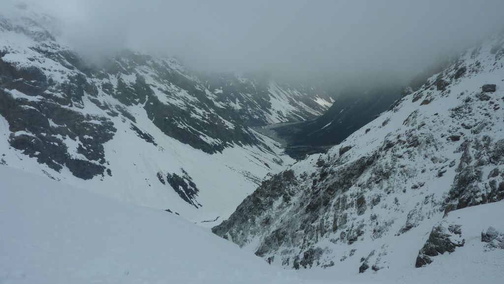 vallon du Veneon : super, on est passé sous le brouillard...