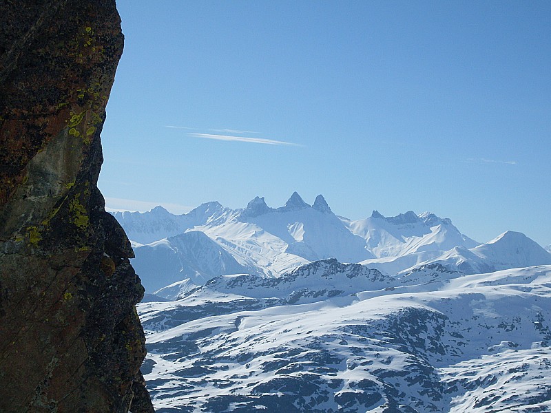 Aiguille d'arves : Depuis le couloir sud