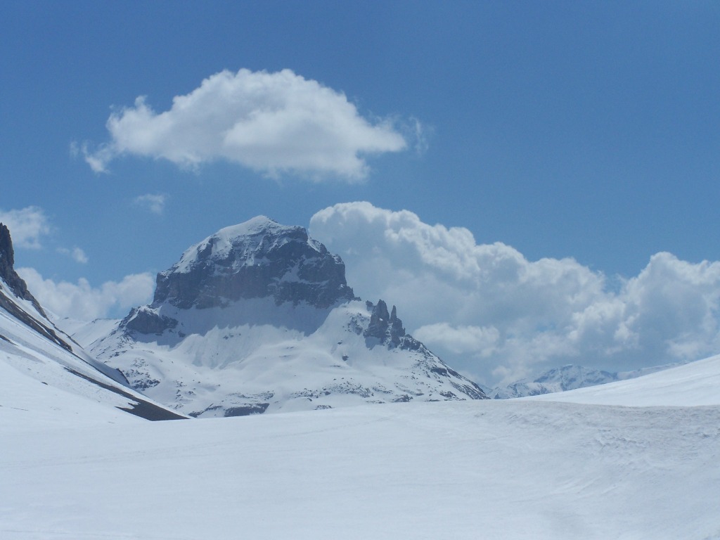 Pte de la Réchasse : Pointes de Pierre Brune vue du col de la Vanoise.