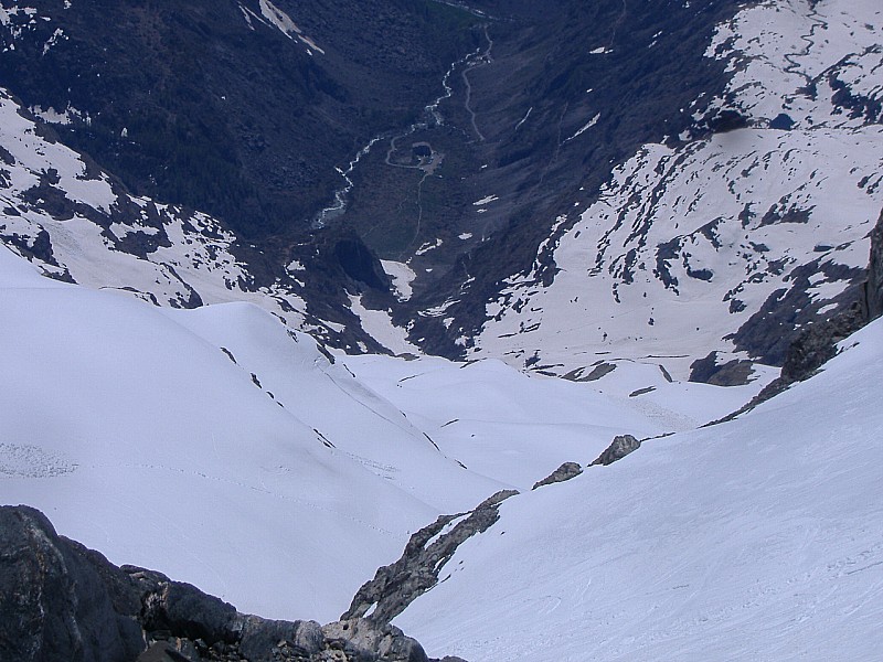 "Les Rouies" du 24.0 : Début du raidillon, c'est la qu'on descend! 1500M plus bas on apercoit Gioberney!