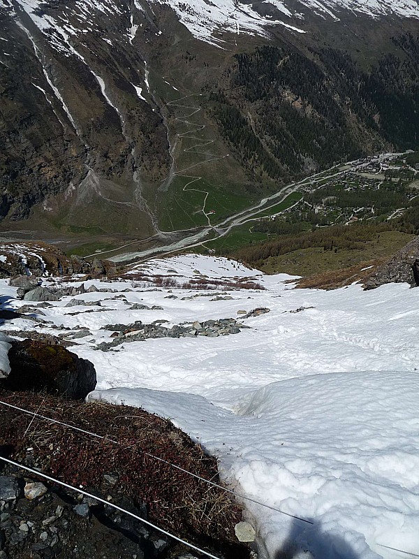 même passage : mais vue sur la descente