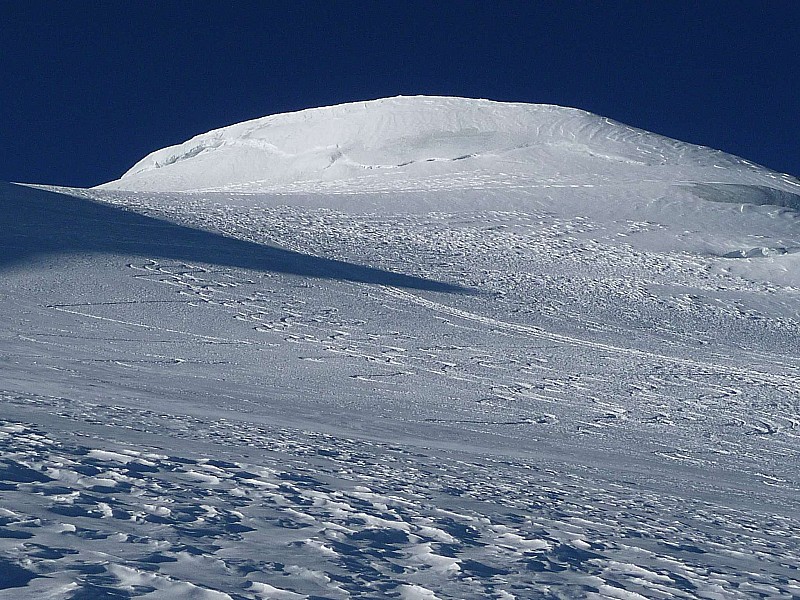 pente du bishorn : une des rares sections skiables !