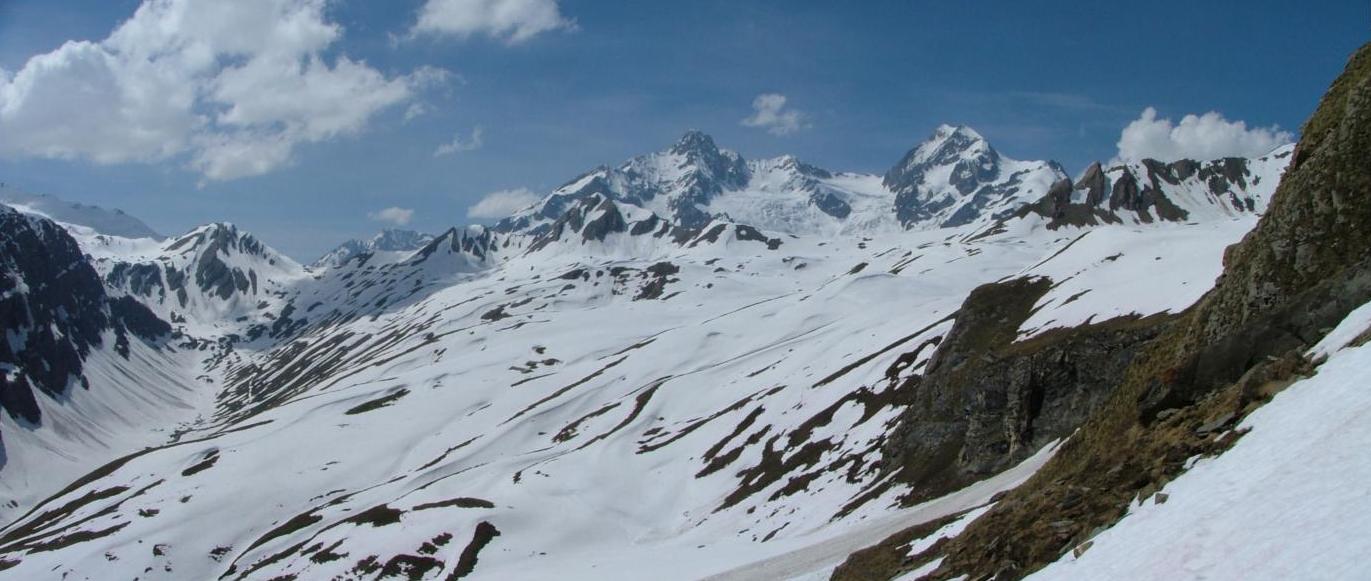 le Berrio Blanc : vallon et col des Chavannes, aiguille des Glaciers, aiguilles de Tré la Tête