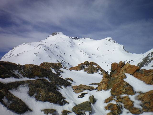 Avant de prendre pied sur : le "glacier" de Côte Blanc, sommet Cochette 3238