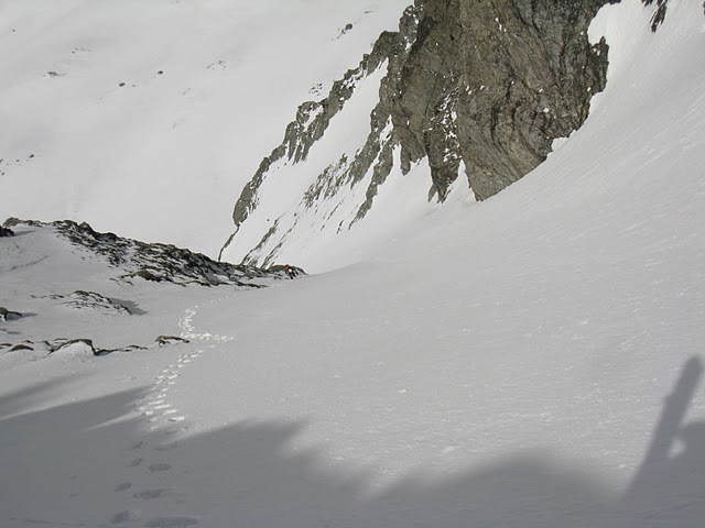 Mt Vélan couloir septentrional : Bas du couloir (ph. deploy)
