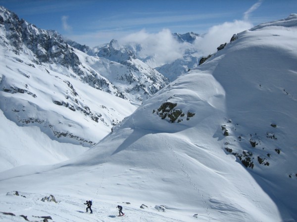 Col de l'Aigleton : Arrivée au col pour Palmito et Maëlle