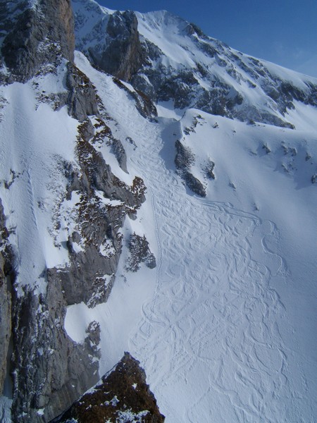 piste de bosses : Vue privilégiée sur la sortie du Chauchefoin