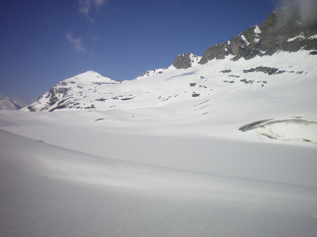 traversée : du glacierdu Montet, Ouille Noire à gauche