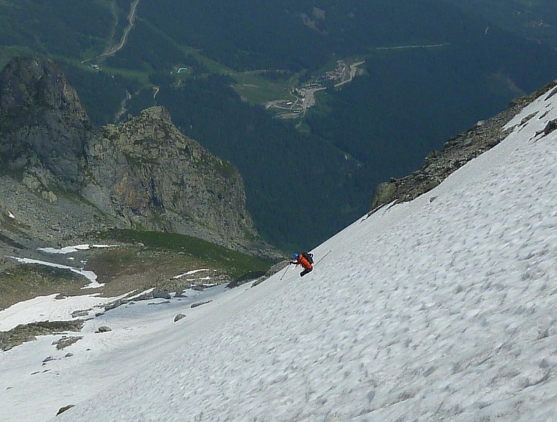 la partie médiane : Encore une neige excellente à ce niveau