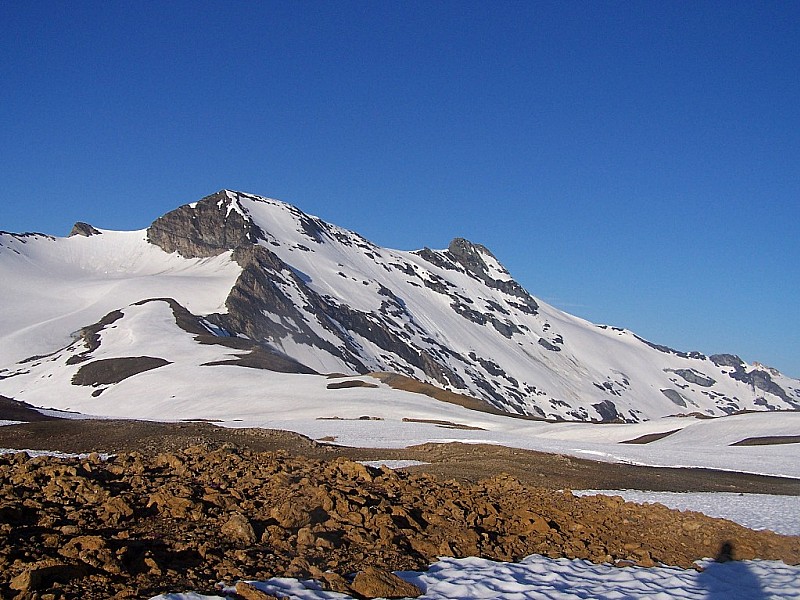 Pointe des Buffettes : Mean Martin vu du col 3000.