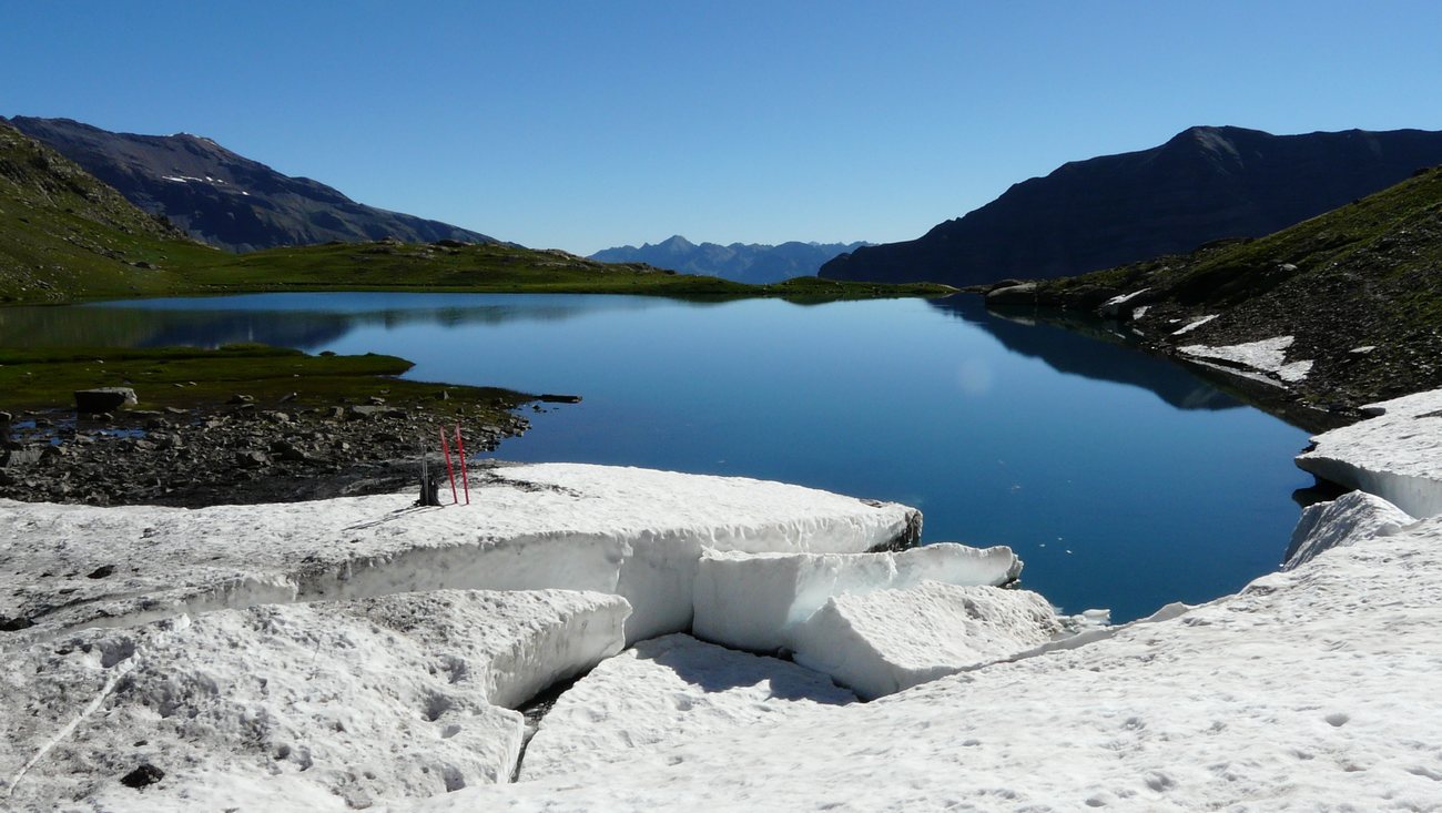 Déchaussage : au bord du lac