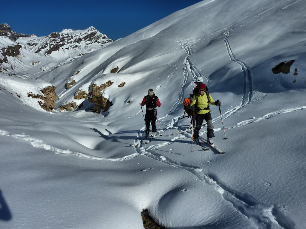 Altitude 2500 m : en route pour la remontée vers les Plattes du Vallonnet.