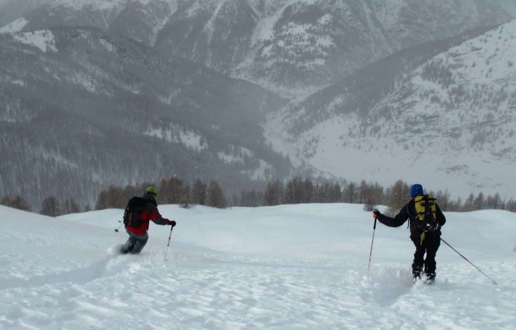 L'Eypiol : Bon ski avant d'entrée dans la forêt