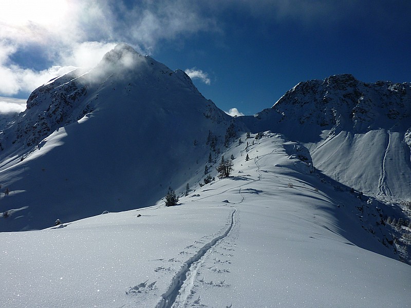 crête des Peygus : pente nord du petit Peygu