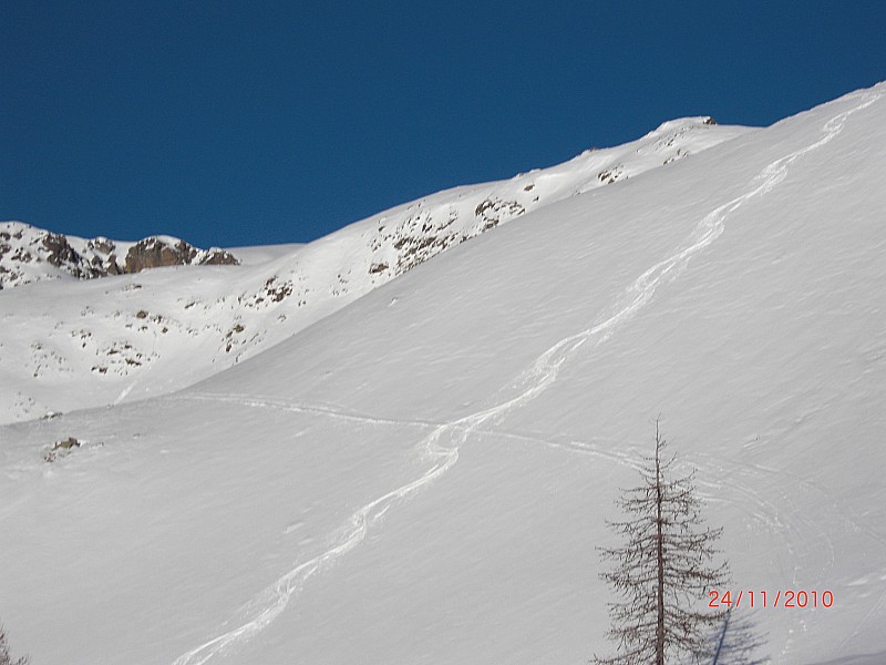 Poudre toujours!! : poudreuse tassée mais trés bonne à skier sur les versants sud dans le vallon de millefonts