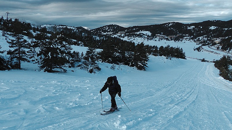 Bonne sous-couche 20 à 40 cm sur les pistes.
