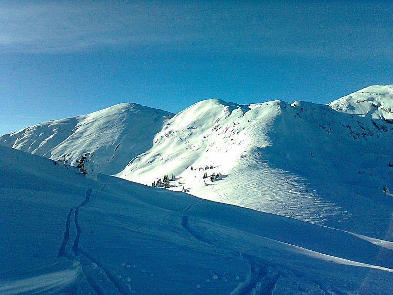 Trace de la descente : Trace de la descente de la grande Sure