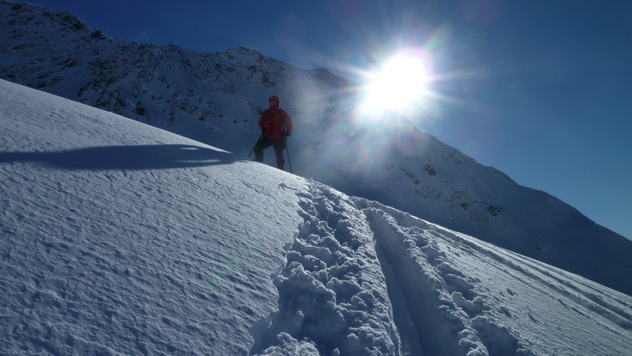 montée : poudre faramineuse dans cette partie