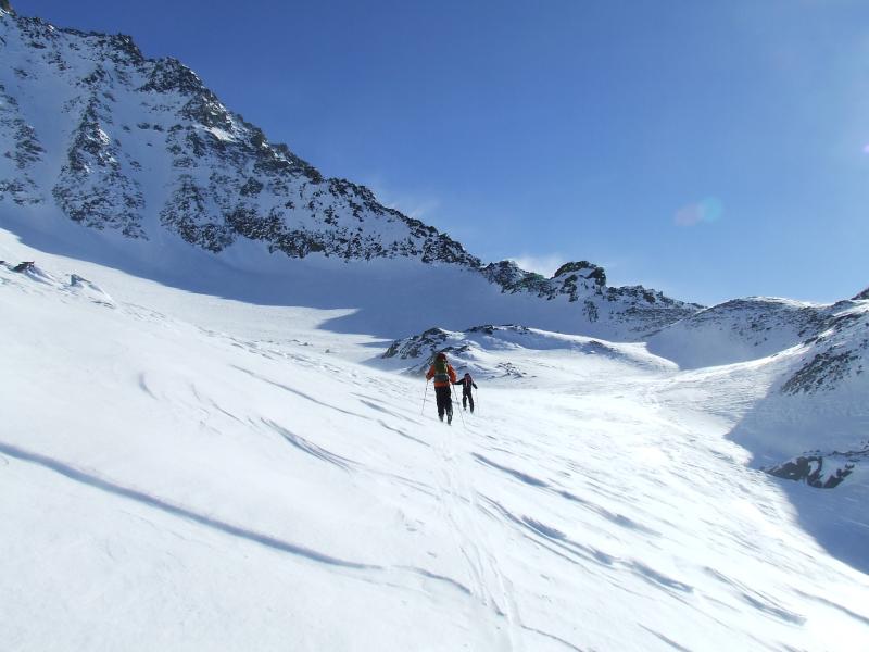Testa Grisa : En direction du col, on tire bientot à droite pour rejoindre le sommet