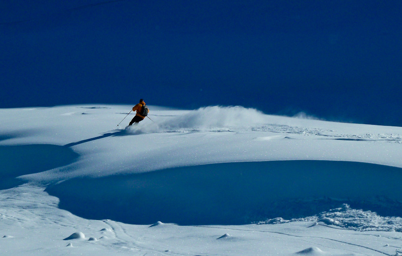 Tête de Véret : Toujours du bon ski dans les pentes inférieures