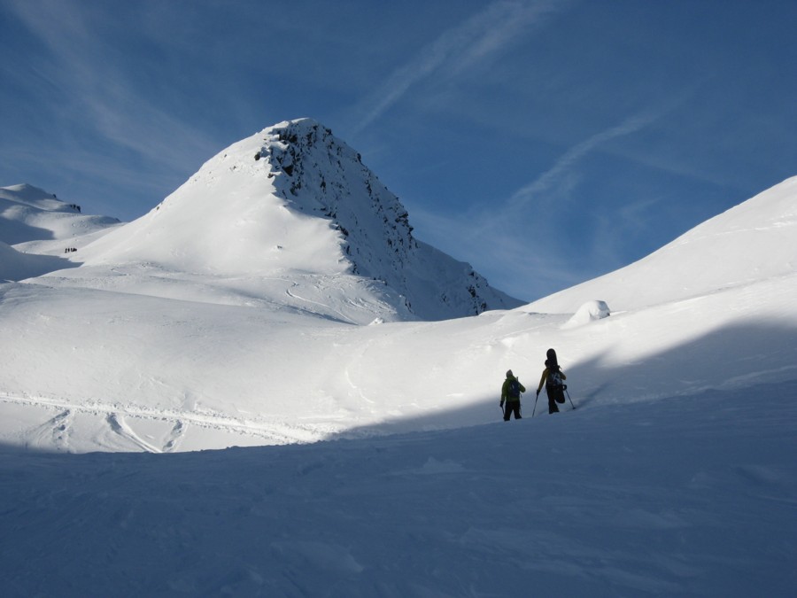 Pointe Ronde : Camarades de montée dans les Combes.