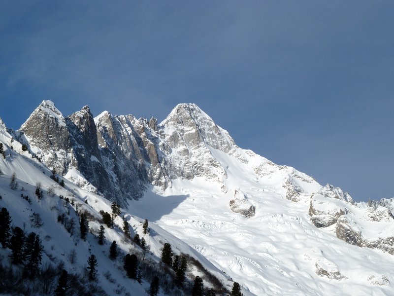 Mt Dolent : Mt Dolent et glacier du Dolent
