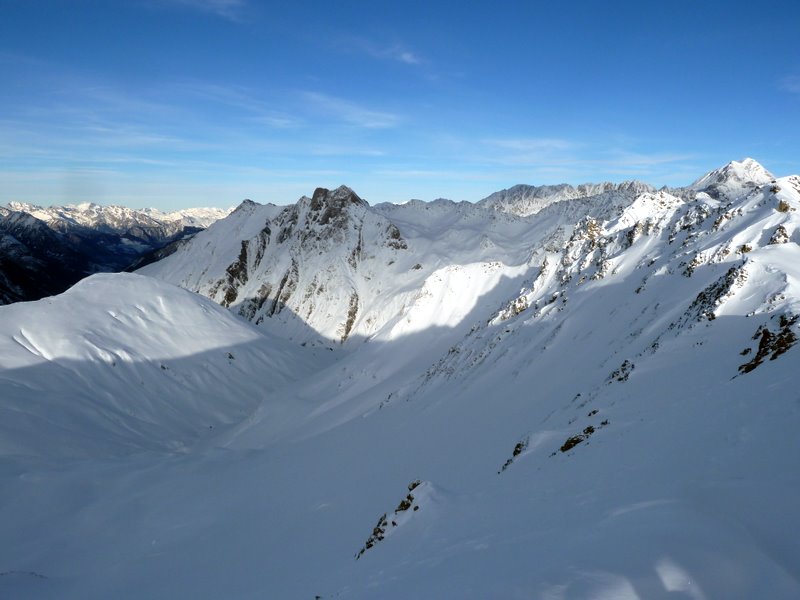 Pointe de la Combette : Descente pour nous tous seuls